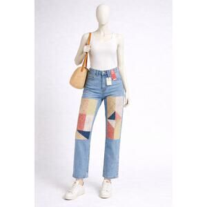 Levi’s 501 150th Anniversary Patchwork Jeans Women’s 25x30 quilt boho Style NWT